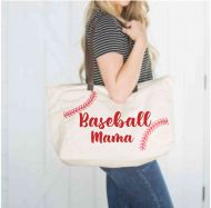 Baseball Tote Bag-Baseball Mama 